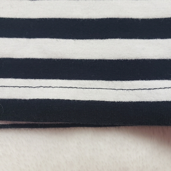 Divided, H&M Basic, Stretchy Bodycon Striped Mini Skirt, Large, Black & White - Picture 5 of 12